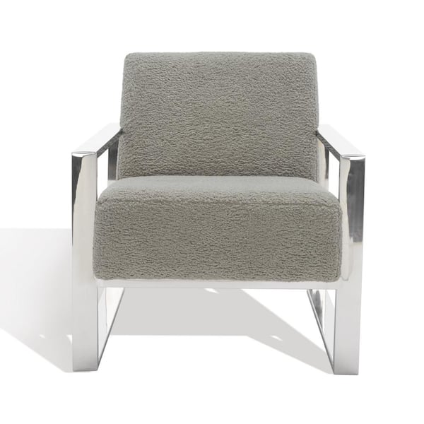 SAFAVIEH Ramos Grey/Silver Accent Chair