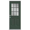 Masonite 32 in. x 80 in. 9 Lite Right-Hand Inswing Painted Steel Prehung Front Exterior Door No Brickmold 38335