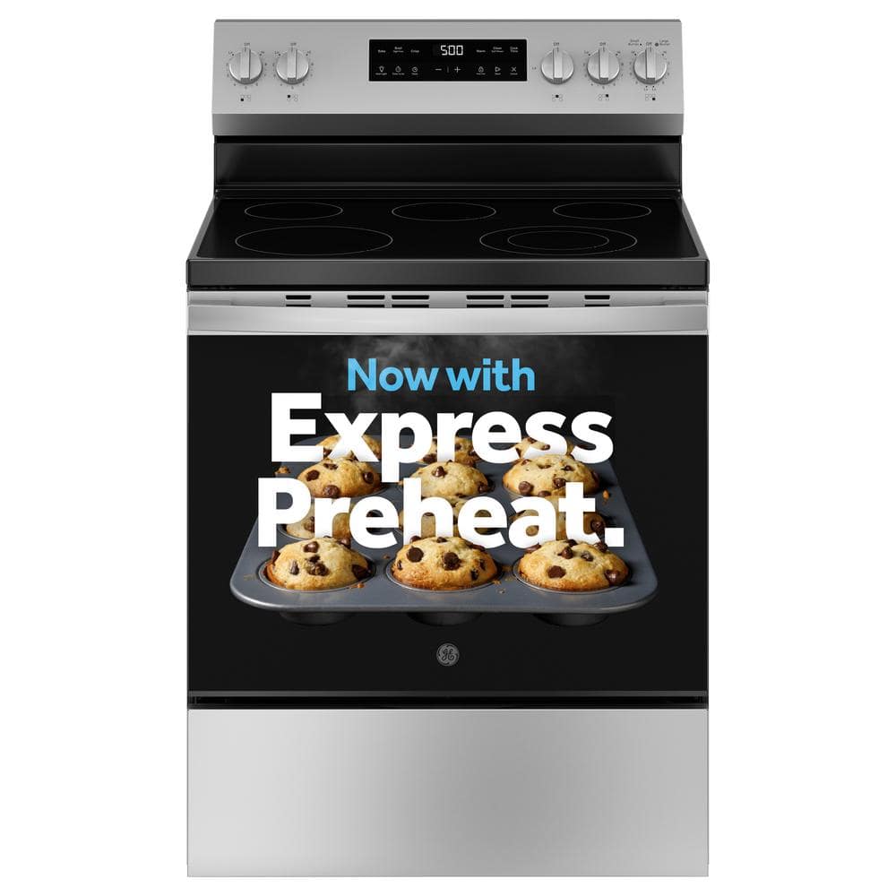 Stainless Steel Ge Single Oven Electric Ranges Grf500pvss 64 1000 