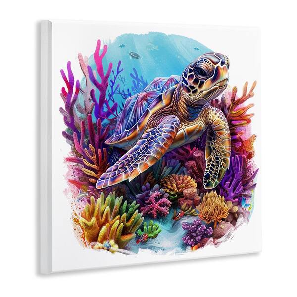 ★Original ART ‘Turtle’ Turtle, 16''x20'' – Stella Jia Art