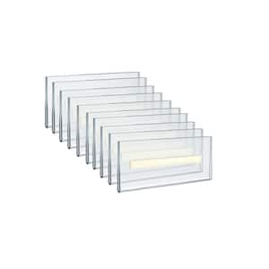 5.5 in. x 2.5 in. Acrylic Clear Wall U Frame with Adhesive Tape (10-Pack)