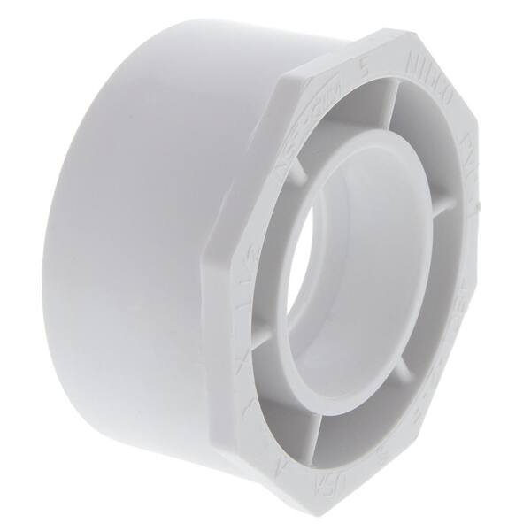 PVC 3" Male Slip x 1-1/2" Female NPT Pipe Reducing Hex Bushing Coyote Gear 