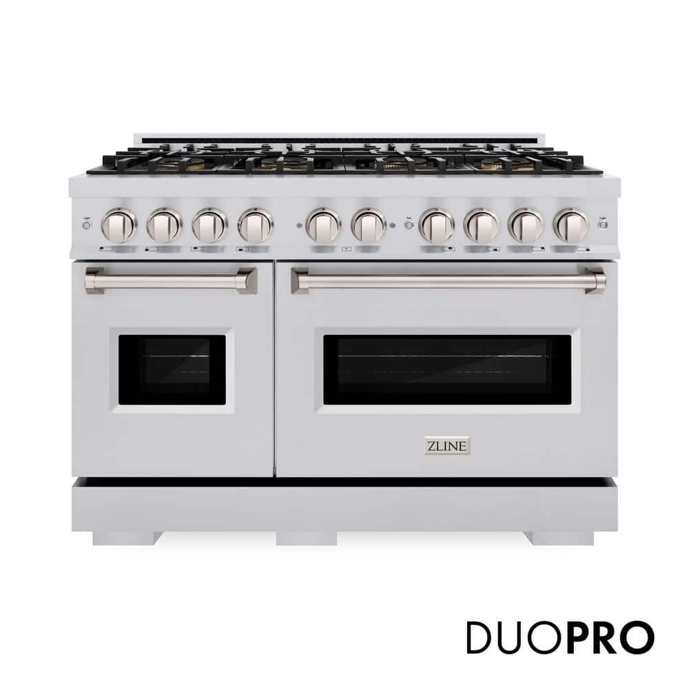 ZLINE 48 in. 6.7 cu. ft. Classic Gas Range with 8 Burner DuoPro Cooktop and Dual Ovens in Stainless Steel (PCGR48) price history on PriceWatchPro