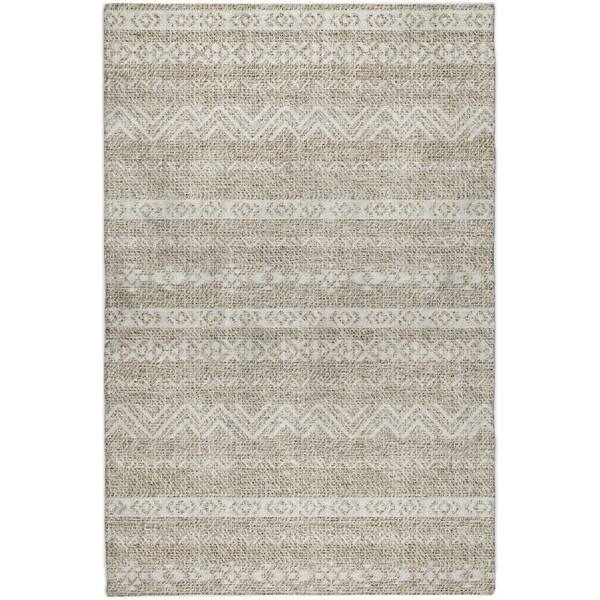 Dream Shag Premium Machine Washable Abstract ADS803 Beige 10 ft. x 14 ft. Area Rug