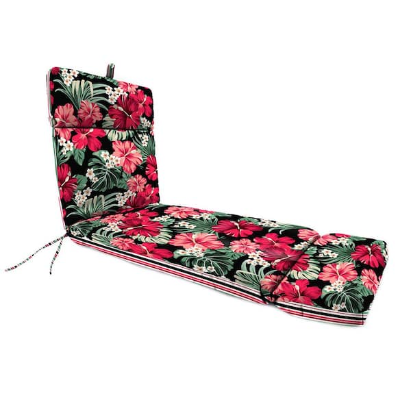 Jordan Manufacturing 72 in. L x 23 in. W x 3.5 in. T Rectangular Reversible Outdoor Chaise Lounge Cushion in Windsurf Beacon