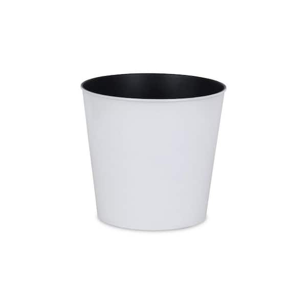 10.5 in. x 10 in. WhiteIndoor/Outdoor Plastic Decorative Pots