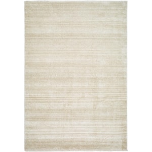 Rojin Oatmeal/Taupe Striped 9 ft. x 13 ft. Indoor Area Rug