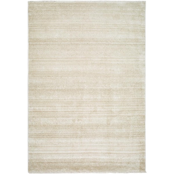 Livabliss Rojin Oatmeal/Taupe Striped 5 ft. x 8 ft. Indoor Area Rug