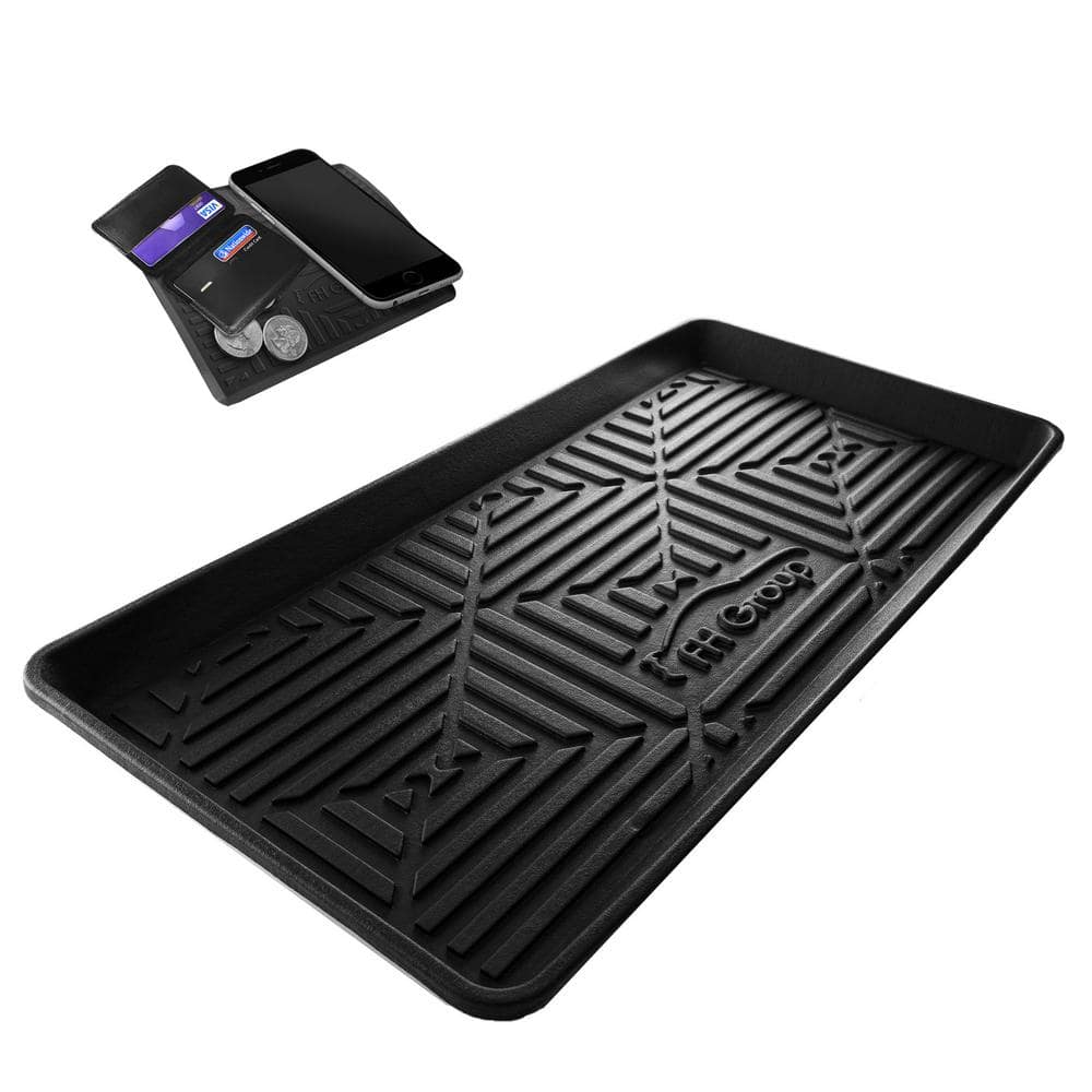 Dependable Industries Black Non-Slip Car Trunk Mat Cargo Liner Protects  Fits All Makes and Models Cut To Fit Universal Size 39 x 47