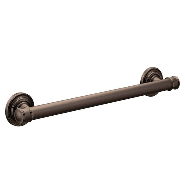 MOEN Belfield 12 in. Concealed Screw Grab Bar in Oil Rubbed Bronze ...