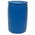 55 Gal. Blue Industrial Plastic Drum PTH0933 - The Home Depot