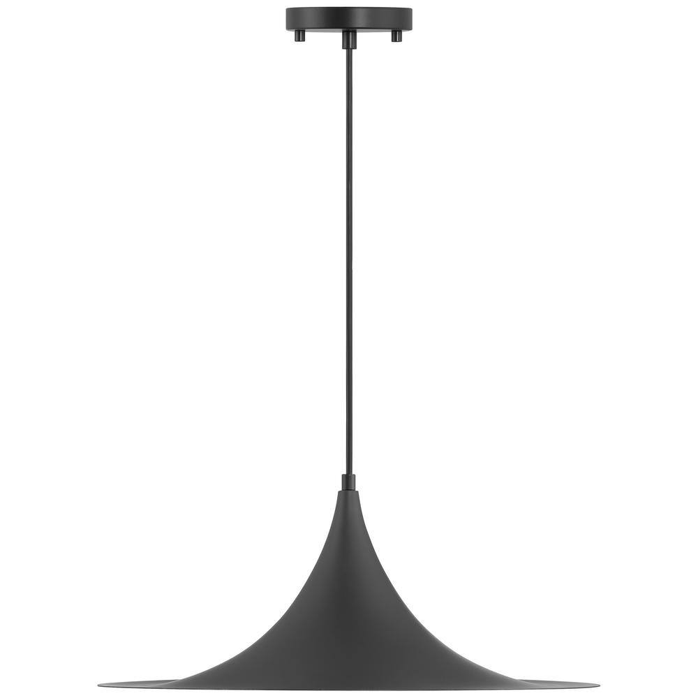 Costa Matte Black and White LED Pendant Light