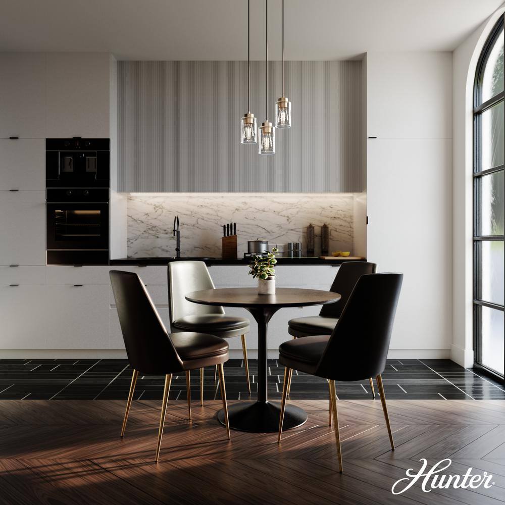 Alturas Gold 3-Light Seeded Glass Cluster Pendant