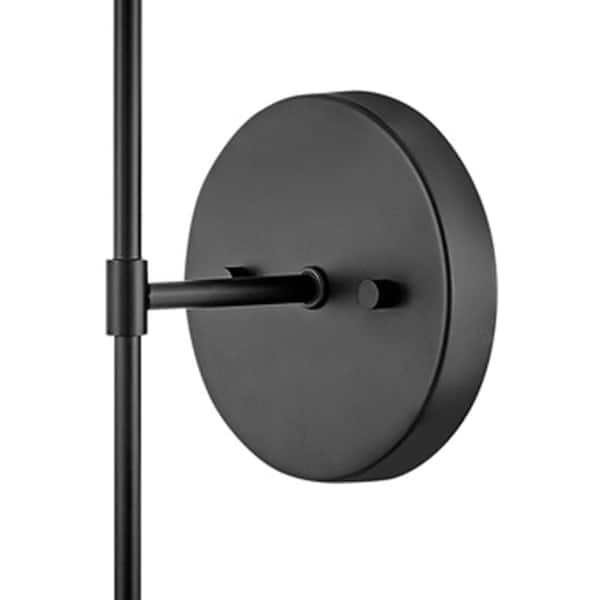 LARK - Hux 1-Light Black Sconce