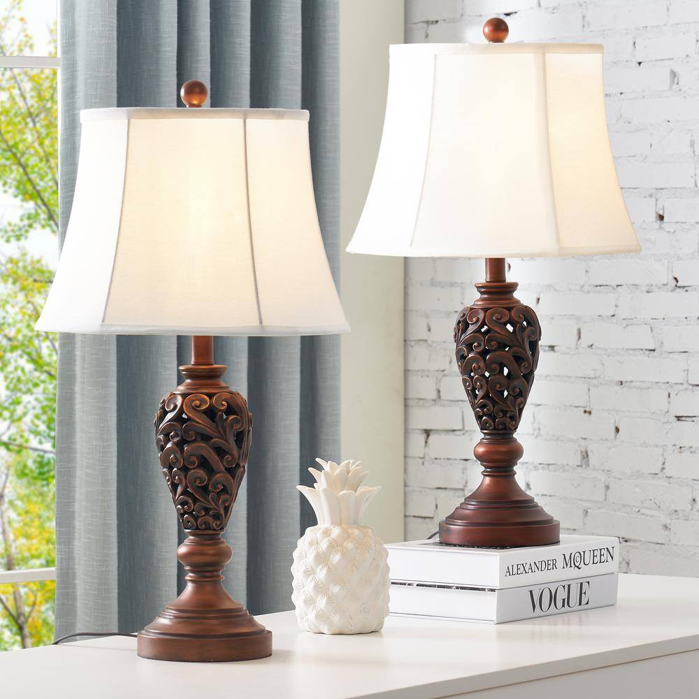 large brown table lamp