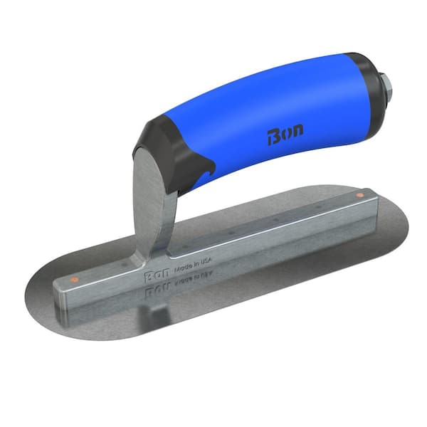 Bon Tool 8 in. x 3 in. Carbon Steel Pool Trowel with Comfort Wave Handle