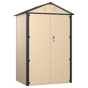 4 ft. x 3 ft. Lockable Metal Shed with Double Door (12 sq. ft.)