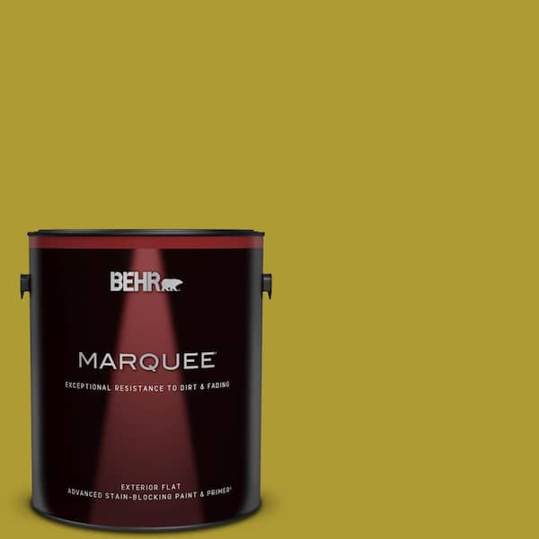 BEHR MARQUEE 1 gal. #P330-7 Luscious Lime Flat Exterior Paint & Primer