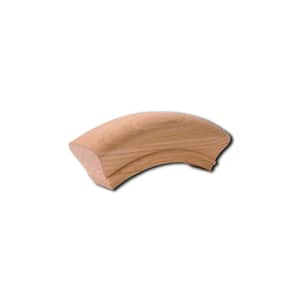 7213 Red Oak Over Easing - 6210 Wood Staircase Handrail Fitting for Stair Remodel