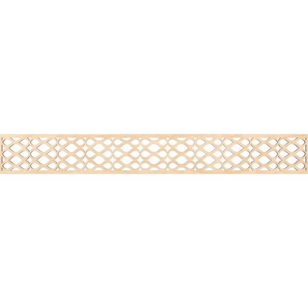 Ekena Millwork Somerset Fretwork 0.375 in. D x 46.5 in. W x 6 in. L Birch Wood Panel Moulding