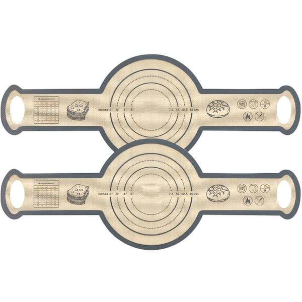 Sourdough Series Silicone Nonstick Red Baking Mat Dutch Oven Bread Sling with Handles Heat Resistant 2pcs