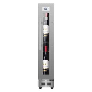 9 Bottles Wine Refrigerator Cellar Cooling unit 1-Zone Freestanding/Built in 7 Color LED 110V in Stainless