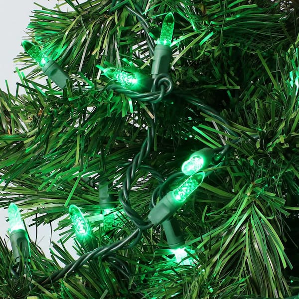 Tree Warp christmas Lights Cool White 262ft Green Wire