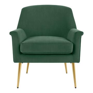 StyleWell Blairmore Verdite Green Velvet Upholstered Accent Chair 280