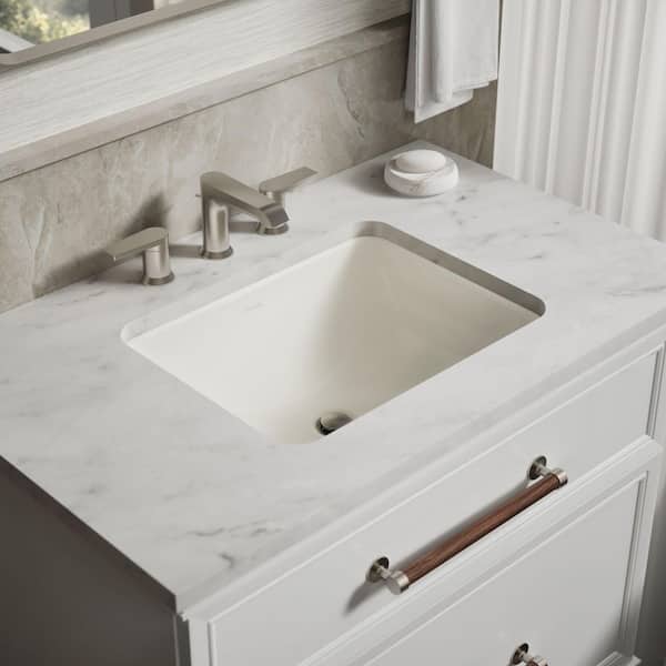 KOHLER Caxton 20.4 in. x 15.75 in. Undermount Bathroom Sink in Biscuit Vitreous China