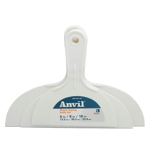 Anvil 6 in. 8 in. and 10 in. Plastic Taping Knife (3-Pack)