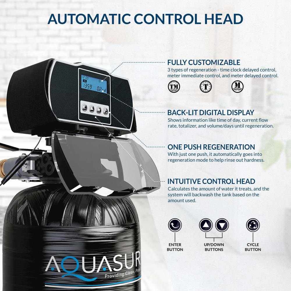 Aquasure Harmony Series 32,000 Grain Black Water Softener