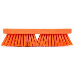 Sparta 10 in. Orange Polypropylene Deck Scrub Brush (6-Pack)