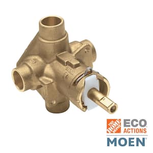 Brass Rough-In Posi-Temp Pressure-Balancing Cycling Tub and Shower Valve - 1/2 in. CC Connection