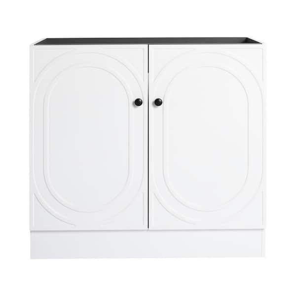 36 in. Bath Vanity Cabinet without Top in White Unassembled