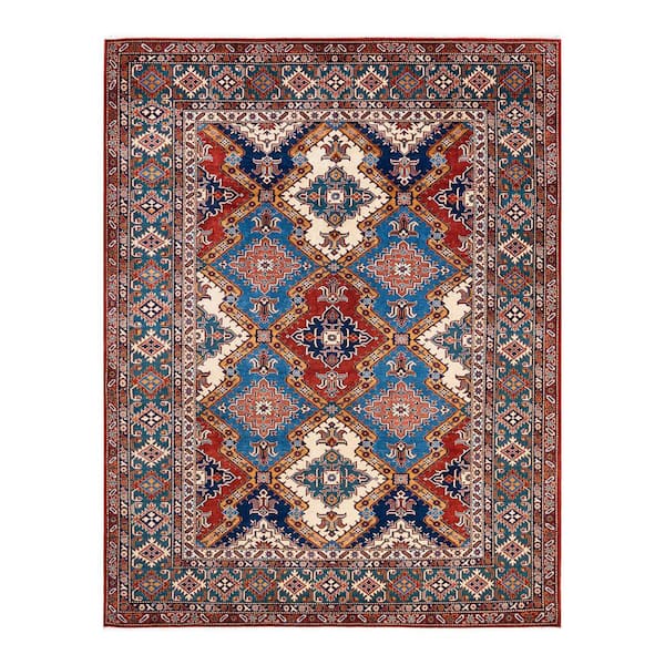Solo Rugs Tribal One-of-a-Kind Bohemian Red 7 ft. 5 in. x 9 ft. 5 in. Tribal Area Rug