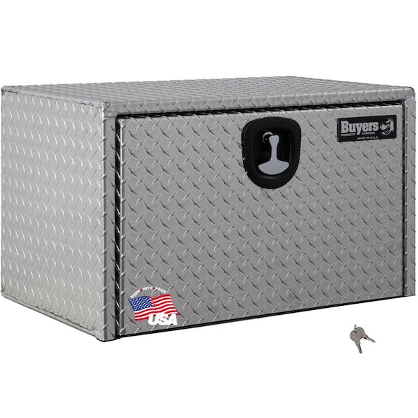 Buyers Products Company 18 in. x 18 in. x 30 in. Diamond Plate Tread Aluminum Underbody Truck Tool Box