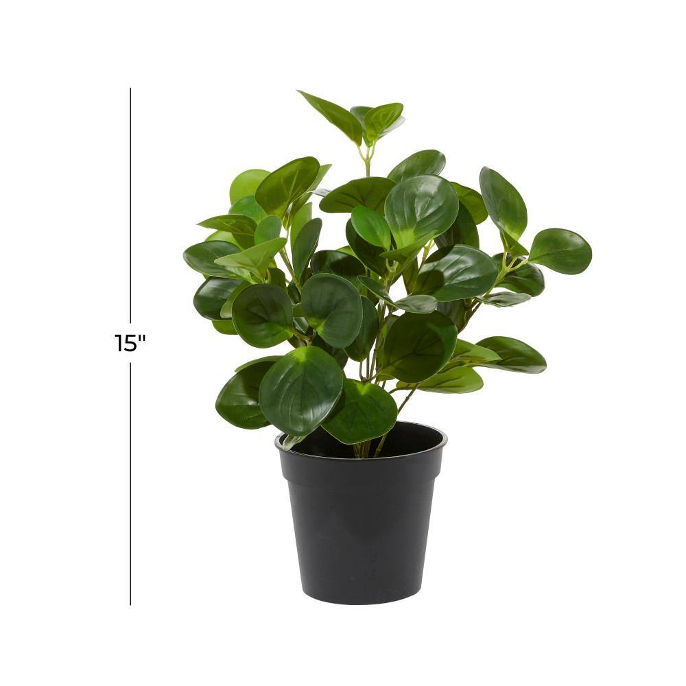 13" Green Artificial Eucalyptus Plant in Black Pot
