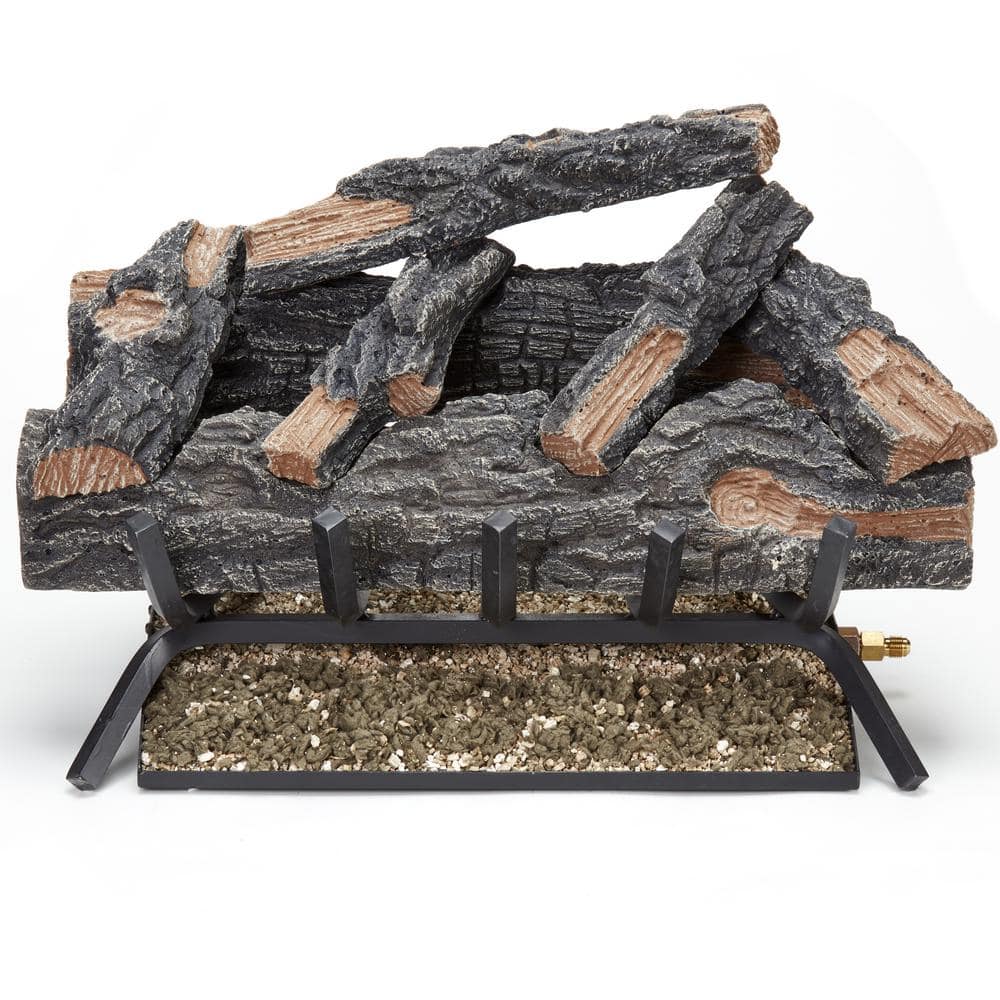 Rock Wool Log Glow Fireplace Glowing Effect Lava Rock Natural Gas Propane 6  Oz