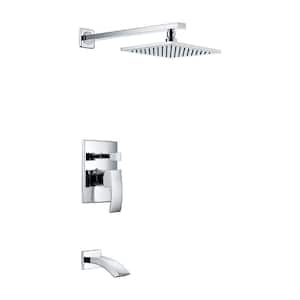 Spirito Series 1-Handle 1-Spray Tub and Shower Faucet in Polished Chrome (Valve Included)