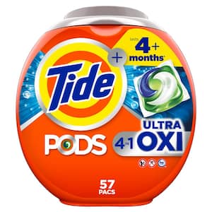 4 in 1 Ultra Oxi Laundry Detergent Pods (57-CNT) Plus Outdoor Fresh Dryer Sheets (240-CNT) Bundle