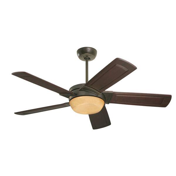 Illumine Zephyr 52 in. Distressed Bronze Indoor Ceiling Fan