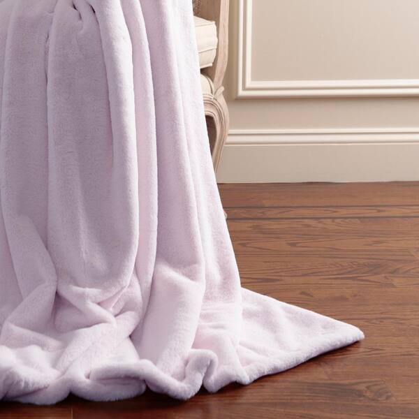 Best Home Fashion Luxe Lavender Polyester Throw Blanket