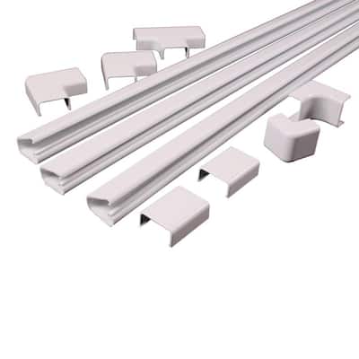 Legrand Wiremold 700 Series 10 ft. Metal Surface Raceway Channel in White  700WH+ - The Home Depot