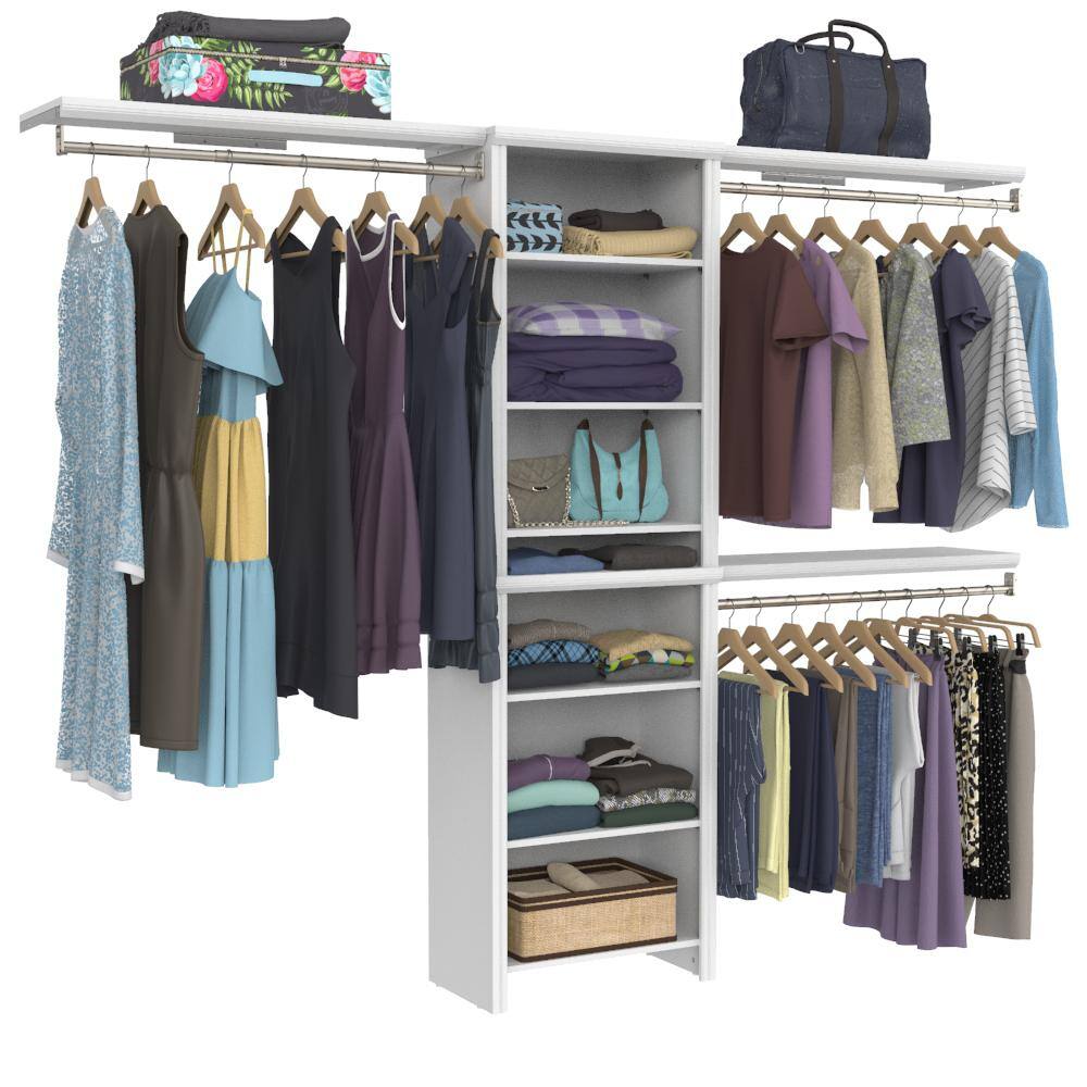 Buy Impressions Basic 60 in. W 120 in. W White Wood Closet System