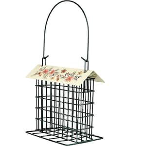 Decorative Metal Suet Cage Bird Feeder 1 Cake