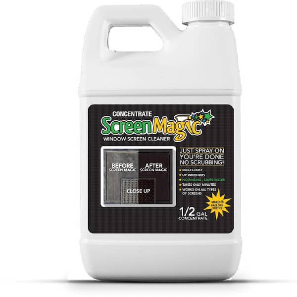 Screen Magic Window Screen Cleaner - 64 Oz Concentrate Makes 5 Gallons Of Ready To Use