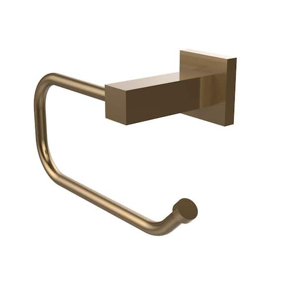 Allied Brass Montero Collection Euro Style Single Post Toilet Paper Holder in Brushed Bronze