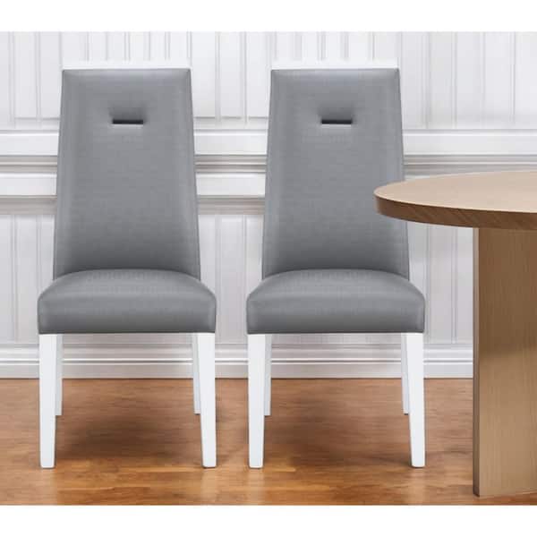 Gray Polypropylene Side Chair (Set of 2)