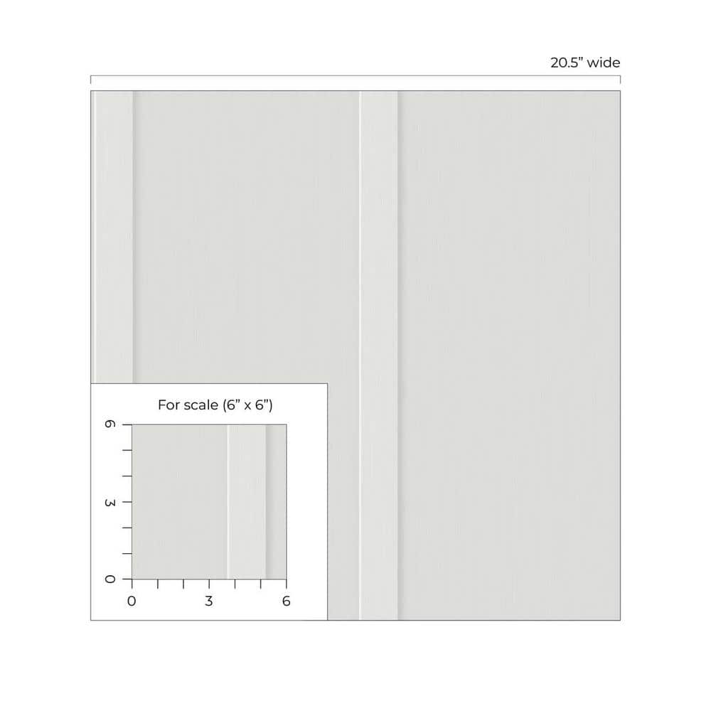 Arctic Grey Vinyl Faux Wood Peel and Stick Wallpaper Roll