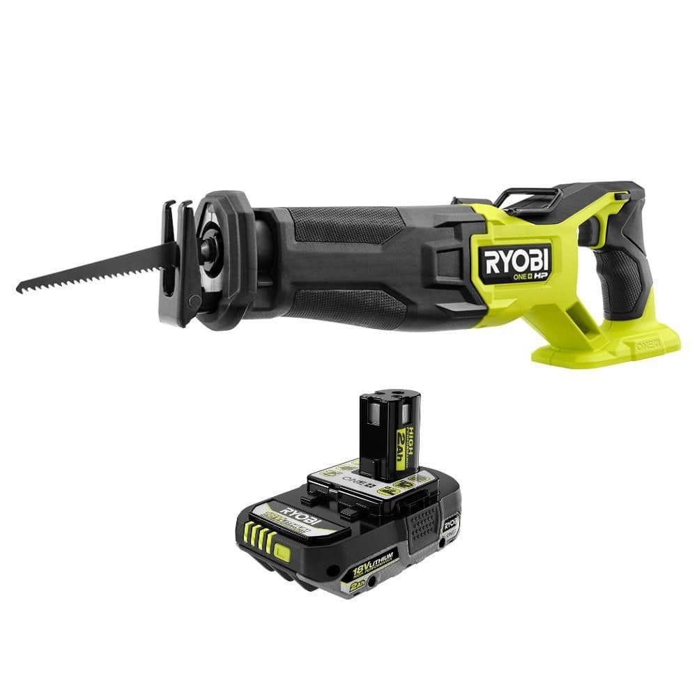 ONE+ HP 18V Brushless Cordless Reciprocating Saw with ONE+ 18V 2.0 Ah Lithium-Ion HIGH PERFORMANCE Battery price history on PriceWatchPro